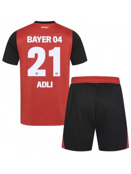 Detské Futbalové oblečenie Bayer Leverkusen Amine Adli #21 2024-25 Krátky Rukáv - Domáci (+ trenírky)